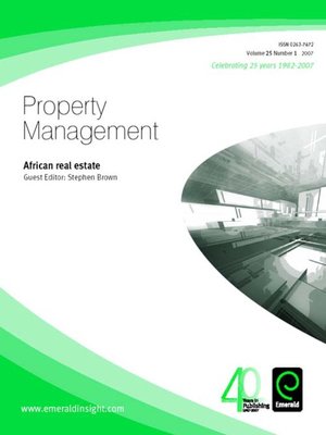 cover image of Property Management, Volume 25, Issue 1